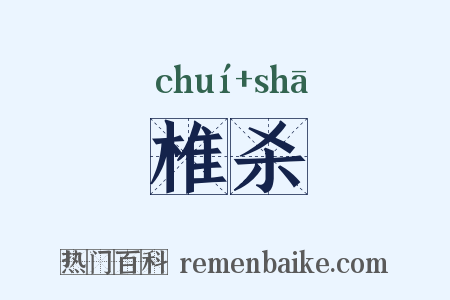 椎杀是什么意思的图片